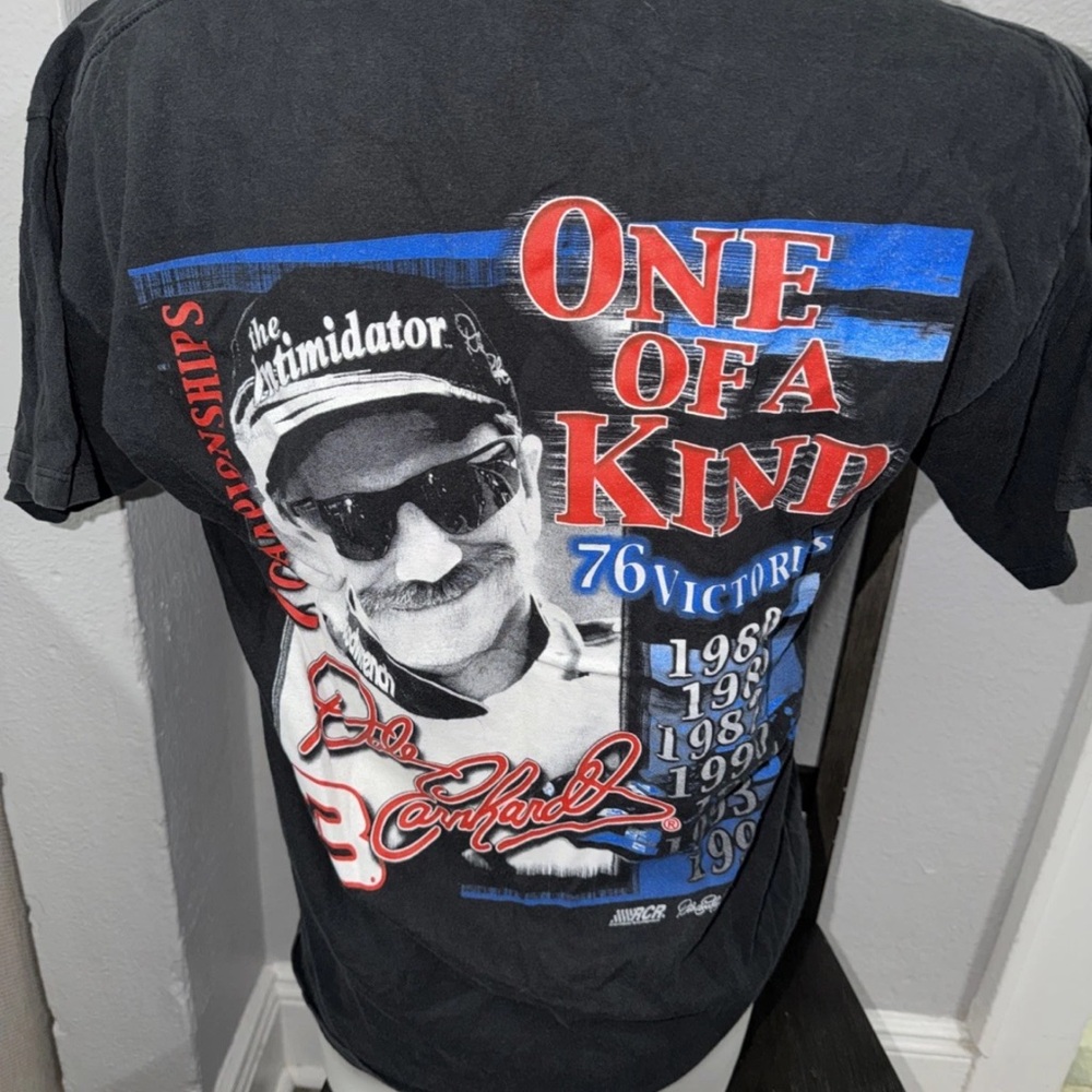 Vintage Dale Earnhardt #3 One Of A Kind 76 Victories Shirt Mens L NASCAR Outdoor